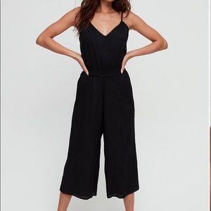 Aritzia Wilfred Irene Jumpsuit in Blue - Size Medium